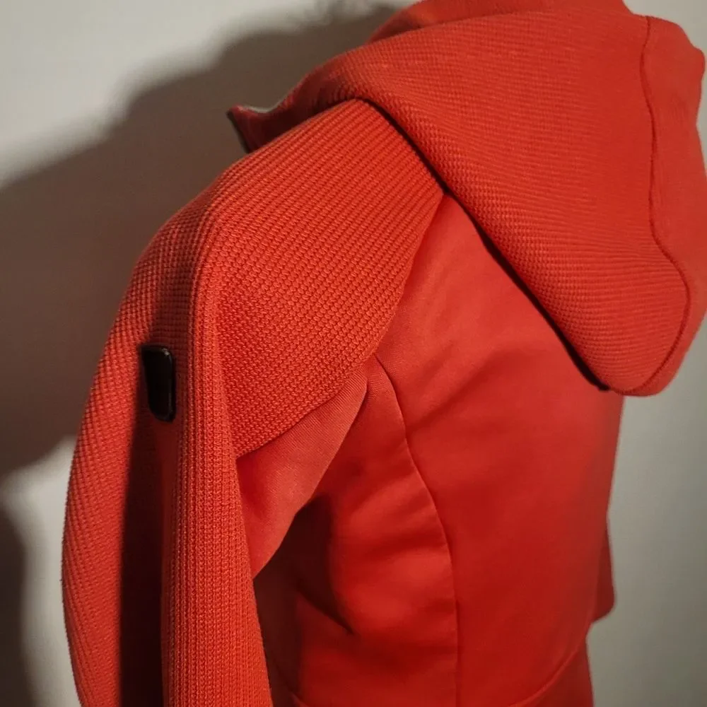 Spyder Men's Orange Full-Zip Hooded Jacket